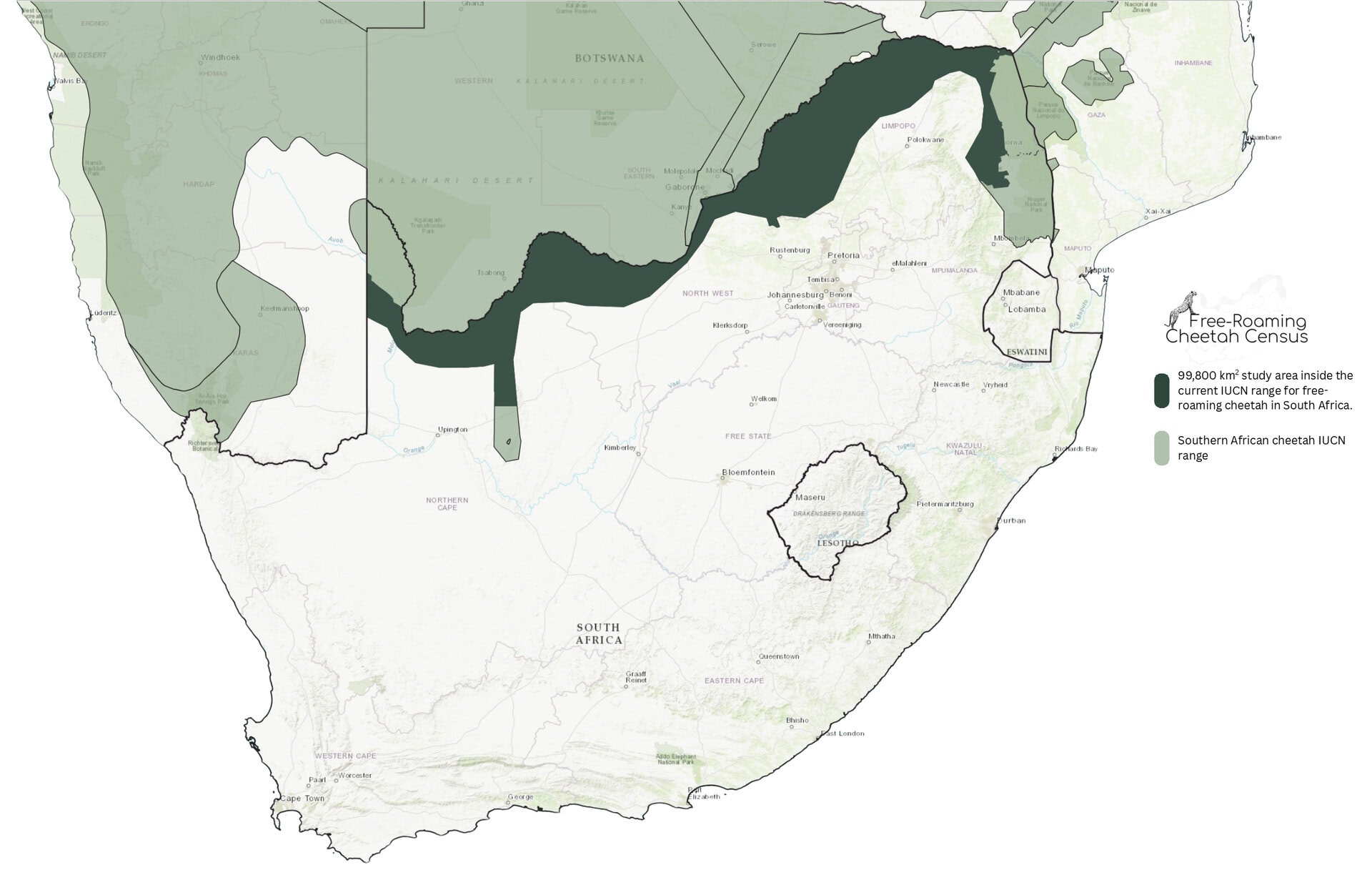 FRCC range and study map area 1