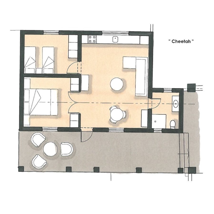 accommodation living area plan
